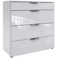 WIMEX Schubkastenkommode, Weiß, Holz, 4 Schubladen, Rechteckig, 81x84x41 cm,