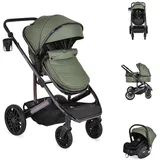 Moni Kombikinderwagen 3 in 1 Grün