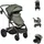 Moni Kombikinderwagen 3 in 1 Grün