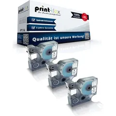 3x Kompatible Schriftbänder für Dymo D1 40913 Labelmanager 280 Labelmanager 300 Labelmanager 350 Labelmanager 350 D S0720590 9mmx7m Kassetten Pat...