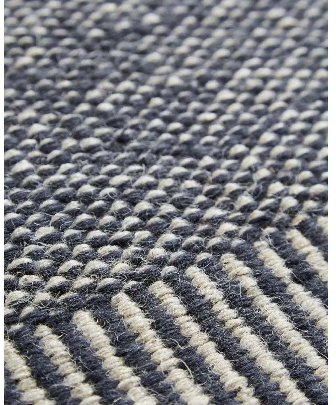 Teppich/Läufer Woud, Grau, Stoff / Textil - 140 - 90