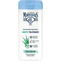 Le Petit Marseillais Le Petit Marseillais, Feuchtigkeitsspendendes Duschgel mit Bio-Aloe Vera (400 ml-Flasche), 98% natürliche Inhaltsstoffe, für alle Hauttypen, auch empfindliche Haut