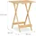 Relaxdays Klapptisch 48 x 38 x 63,5 cm Natur/Braun