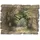 ARTland Holzuhr Sonniger Wald 40,0 cm U1TD grün