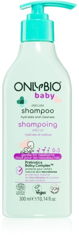 OnlyBio Baby Delicate sanftes Shampoo für Neugeborene und Kinder 300 ml