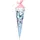 Goldbuch Schultüte 85 cm 6-eckig Schmetterlingsgarten - Blau/Rosa