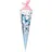 Goldbuch Schultüte 85 cm 6-eckig Schmetterlingsgarten - Blau/Rosa
