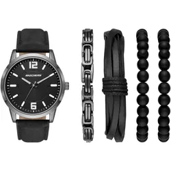 Quarzuhr SKECHERS, schwarz, Armbanduhren, Herren, Armbanduhr, Herrenuhr, analog, Leuchtindizes, Geschenkidee