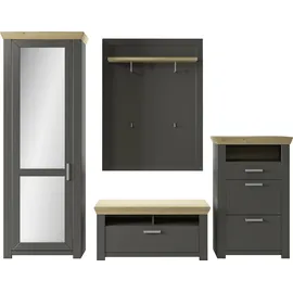 Set One by Musterring GA York Kombi 55 Garderoben-Set 274,5 x 51,2 x 206,6 grau