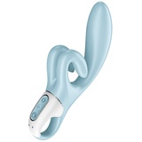 Satisfyer 'Touch Me', 22 cm, 3 Motoren, flexibel, ergonomischer Klitorisreizer, Farbe:hellblau