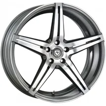 artform wheels AF 301 9,0 x 21 5 x 120 ET30 ML72,6 Grau Poliert