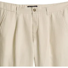 Marc O'Polo Osby Jogger Pleats Tapered Leg Grau Silk 36W/32L
