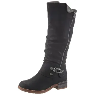 Rieker Damen Winterstiefel / Langschaftstiefel, Warmfutter, mit Rieker TEX Membran, schwarz,