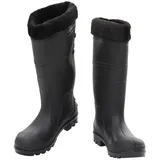 vidaXL Gummistiefel mit Herausnehmbarem Innenfutter Schwarz Gr. 38 PVC