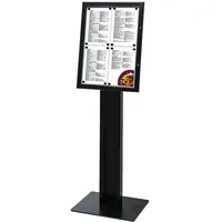 Showdown Displays SHOWDOWN Menütafel Freistehend DIN A4 Aluminium Stahl