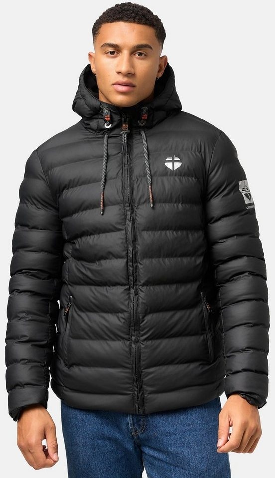 Stone Harbour Winterjacke Zaharoo Wasserdichte, gesteppte Regenjacke für den Winter schwarz XL (54)