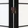 Homestyle4u Paravent Shoji in Schwarz 220x175 cm 283