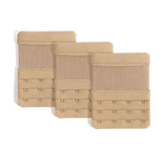 AniKigu Damen BH Verlängerungen 4 Haken Bra Extender 4 Hook Weich Bequeme BH Träger Verlängerung - Einheitsgröße