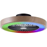 Brilliant Slimline 49 cm Deckenventilator Schwarz