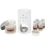 home&styling collection Aroma-Set Keramik-Aroma-Lampenset 25,5x7,5x17,6cm weiß 1 Stück