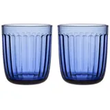 Iittala 2er-Set: Gläser in Blau - 260 ml