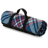 Picknickdecke Thermodecke, Eurofirany, Wasserfeste Isolierende Decke 130x145 cm Mehrfarbig Karomuster Outdoor
