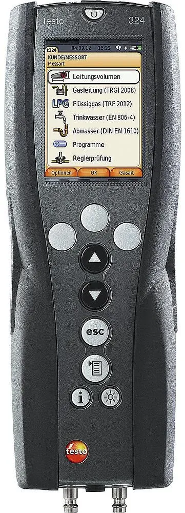 Modell Testo 342 Prüfsystem für Gas/Wasserleitungen