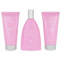 Instituto Español Aire de Sevilla Pink Eau de Toilette 150 ml + Body Lotion 150 ml + Shower Gel 150 ml Geschenkset