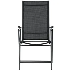 Ebuy24 Levanzo Gartenstuhl Positionsliege schwarz. 2er Set