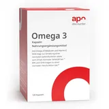 apodiscounter Omega 3 Kapseln - mit Fischöl, 1000 mg Omega-3-Fettsäuren, EPA, DHA und Vitamin E pro Tagesdosis, für Herzfunktion, Gehirnfunktion & Sehkraft (120 Kapseln)