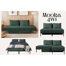 Kaiser Sofa mit schlaffunktion, Ecksofa, Betten, Liegestuhl, MOOKA 4in1-Multifunktions-System, stoff Velo