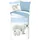 Muller Textil Wendebettwäsche Eisbär Blau 135 x 200 cm + 80 x 80 cm