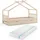 VitaliSpa Hausbett Design 90 x 200 cm Kiefer natur beige