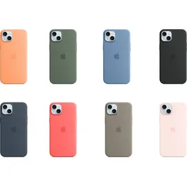 Apple iPhone 15 Plus Silikon Case sturmblau