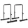 sportnow Dip Barren Bars Schwarz 80-100 cm