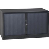 Gürkan Rollladenschrank schwarz 1 Fachboden 120,0 x 46,0 x 75,0 cm