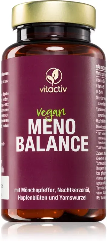 Vitactiv Meno Balance Kapseln zur Unterstützung des Wohlbefindens in den Wechseljahren 60 KAP