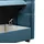 beautysofa Velours Polsterbett KANADA mit 2x Bettkasten, Doppelbett mit Topper 5 cm, Bett mit Federkerns (Stoff: alfa 14 - cappucino, Breite: 160 cm) - Blau