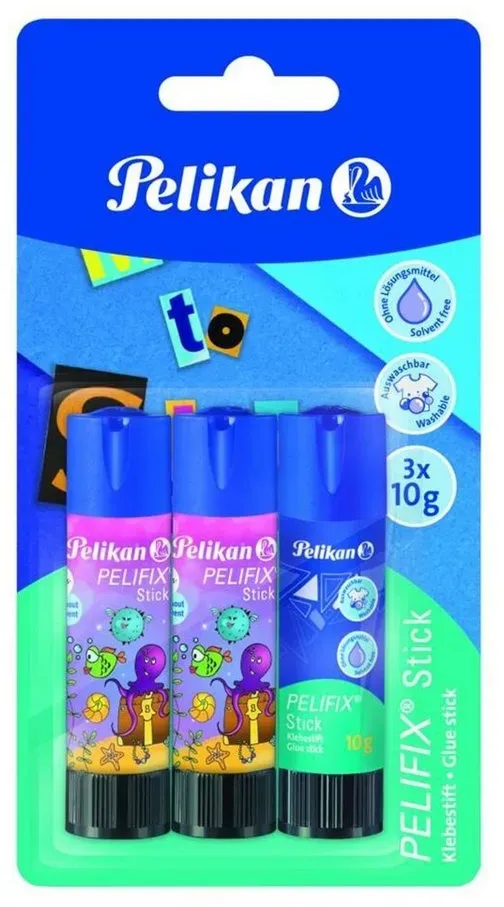 Preisvergleich Produktbild Pelikan Klebstoff PELIKAN Pelifix Klebestift 3x10g