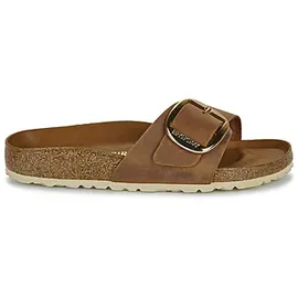 Birkenstock Madrid Big Buckle Nubukleder geölt schmal cognac 36