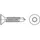 TOOLCRAFT Bohrschraube 4,8 mm 16 mm T-Profil DIN 7504 1000 Stück