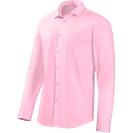 John Devin Langarmhemd »elastische Baumwollqualität« für maximale Bewegungsfreiheit durch Stretch Gr. XL (43/44) N-Gr, rose, , 37604220-XL N-Gr