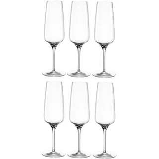 LEONARDO Sektglas Cesti 240 ml, 6 Stück, Grau/Transparent, Weingläser, Grau
