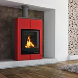Aquaflam Vario Saporo Basic Wasserführender Kaminofen Red 11 kW (5 kW
