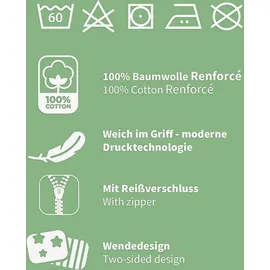 Jerry Fabrics Lilo und Stitch Wave 140 x 200, 70 x 90 cm & Blau