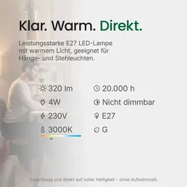 Spectrum LED-Birne 4W E27 320 lm warmweiß 1 St.
