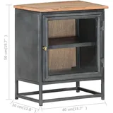 vidaXL Nachtschrank Grau 40 x 30 x 50 cm Massivholz Akazie