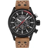 TW Steel Herren Analog Quarz Uhr mit Leder Armband CS102