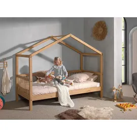 Vipack Hausbett 90 x 200 cm Eiche massiv geölt naturfarben
