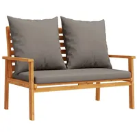 vidaXL Gartensofa 120 cm mit Kissen Massivholz Akazie